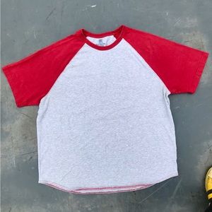 90’s Red raglan tee